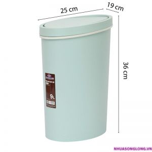 Thùng Rác Nắp Bật 9L - 4219