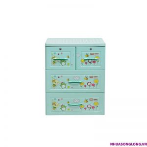 Tủ nhựa Panda 3 tầng 4 ngăn (lá)