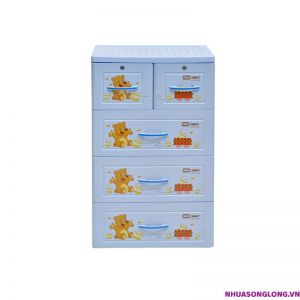 Tủ nhựa Panda 4 tầng 5 ngăn (Xanh dương)