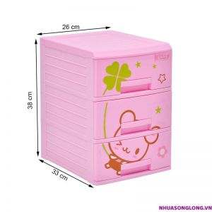 Tủ nhựa Kitty 3 tầng