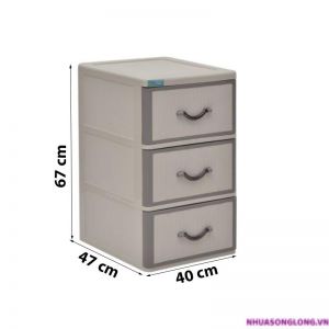 Tủ nhựa T222 3 tầng (nhiều màu)