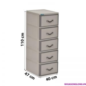 Tủ nhựa T222 5 tầng (nhiều màu)