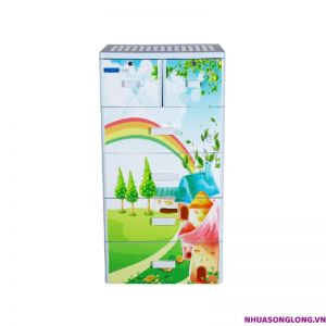 Tủ nhựa Pucca 5 tầng 6 ngăn kéo - Cầu vồng