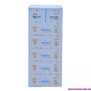 Tủ nhựa Panda 6 tầng 7 ngăn (Xanh dương)
