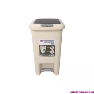 Bật rác vuông 2 nắp 6.5L - 4031