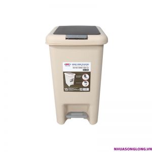 Bật Rác Vuông 2 Nắp 15L - 4035