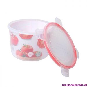 Hộp Thực Phẩm Tròn 4 khóa 1.3L - 3011